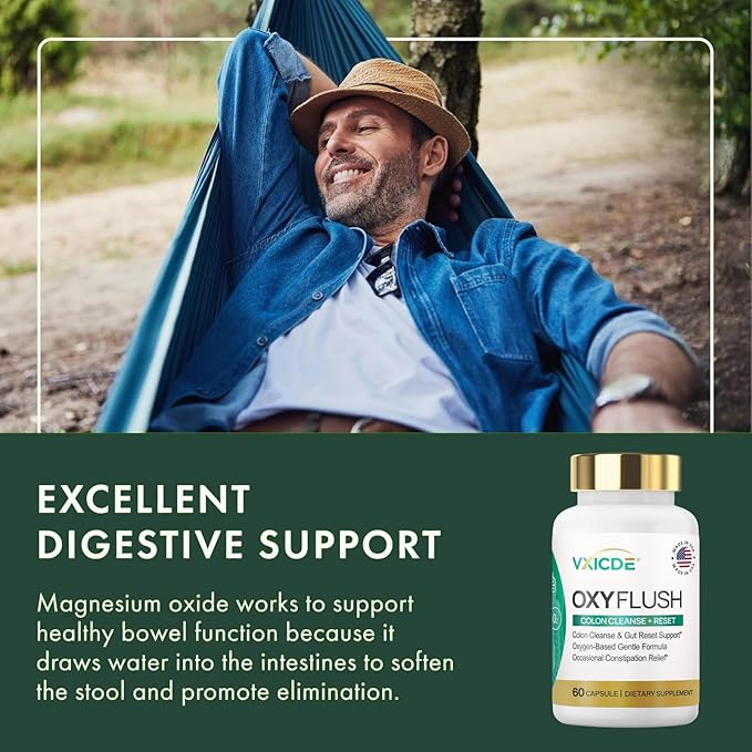 Magnesium 500mg 60 Capsules - 30 Servings. Non-GMO Gluten Free Vegan Friendly