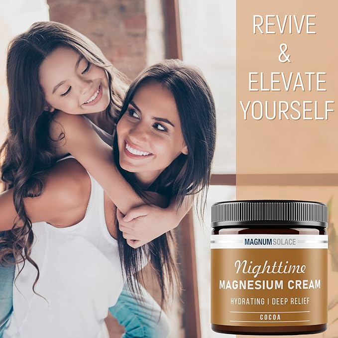 Nighttime Magnesium Cream and Magnesium Lotion - 2 Pack Bundle