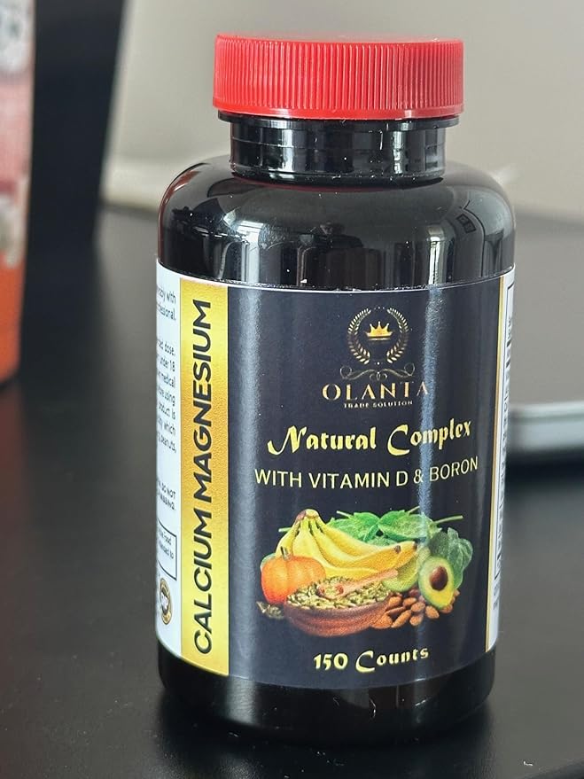 Calcium Magnesium Complex - All Natural Vitamin D3 Muscle &amp Immune Support Nerves Support metabolic Functions Support Muscle Recovery Phosphorus for Bone Strength - 2 Bottles 200 Capsules