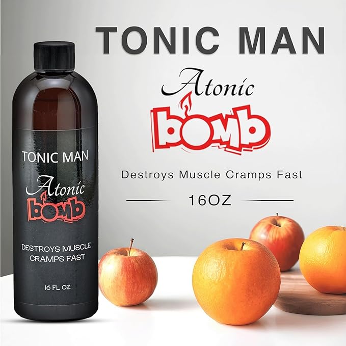 Atonic Bomb Made with Raw Apple Cider Vinegar 16oz Natural Herbal Formula for Relaxation Muscle Tension Leg Discomfort &amp Nervous System Support Easy to Use Liquid Supplement Pack of 8