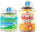 Womens Multivitamin Gummy Potassium Citrate Gummies 1666mg for Adults 3 Pack
