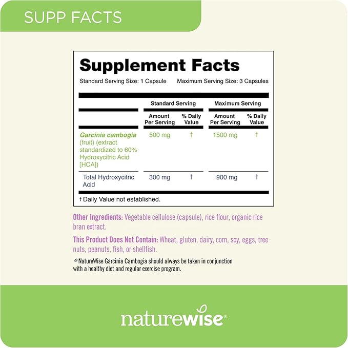 NatureWise [1] Garcinia Cambogia - 60% HCA - Vegan Non-GMO - 90 Capsules[1-3 Month Supply] + [1] NighttimeSlim- Cayenne Green Coffee Bean GABA - 60 Capsules[30-Day Supply]