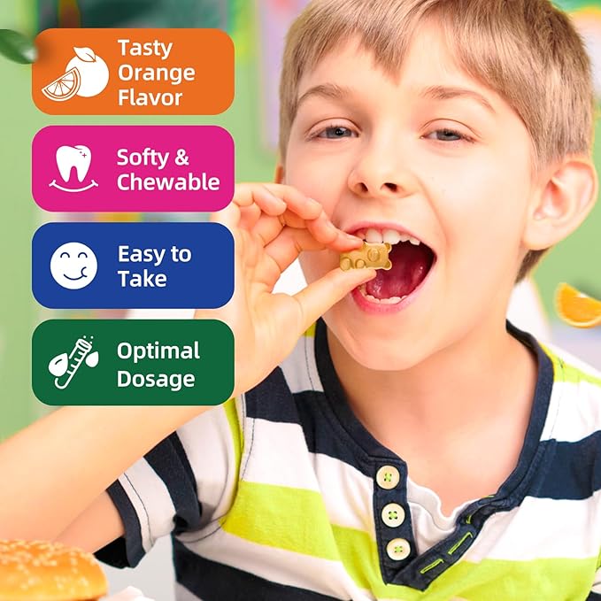 2 Pack Magnesium Glycinate Gummies for Kids &amp Adults Stawberry &amp Orange Flavor