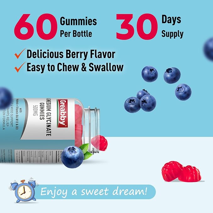 Potassium Gummies &amp Magnesium Gummies Potassium Chloride 500mg Magnesium Glycinate 500mg Mineral Supplements for Family