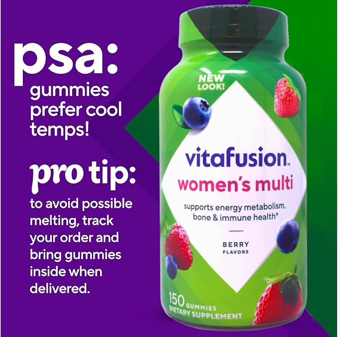 Vitafusion Women's Gummies Mixed Berries 150 Count 5-Pack