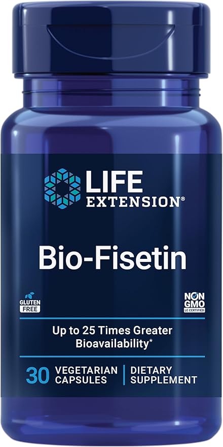 Life Extension Senolytic Activator with Quercetin &amp Fisetin - For Immune Support Anti-Aging &amp Longevity - 36 Vegetarian Capsules &amp 30 Vegetarian Capsules of Bio-Fisetin for Cellular Healt