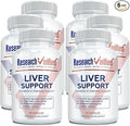 Research Verified Liver Support - Liposomal Milk Thistle Artichoke Extract Glutathione BioPerine - Vegan - 60 Capsules - Pack of 6