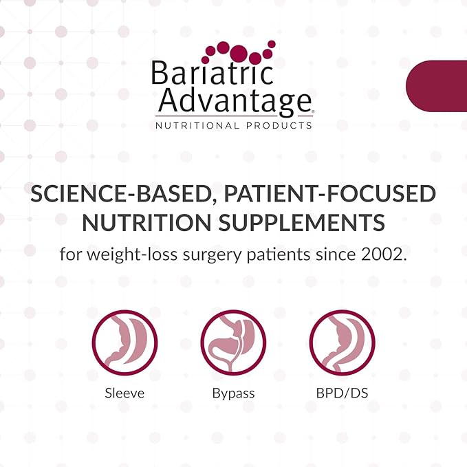 Bariatric Advantage Multi Formula without Iron High Potency Daily Multivitamin for Bariatric Surgery Patients with 22 Essential Vitamins and Nutrients - 180 Capsules