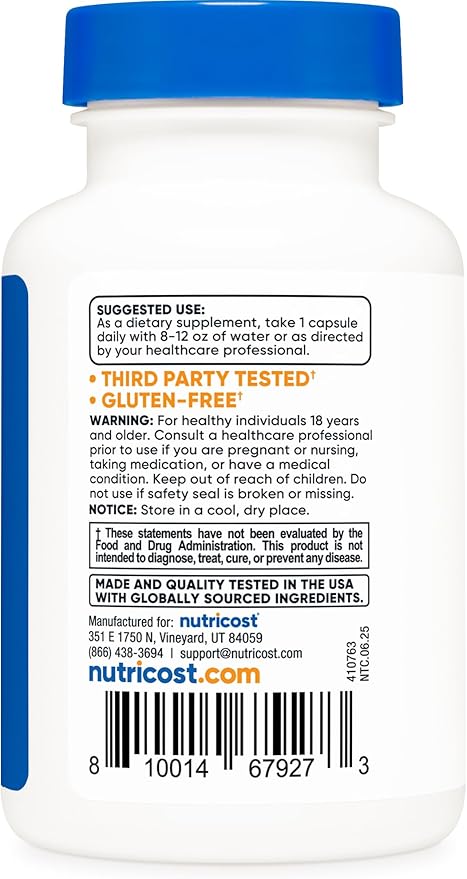 Nutricost KSM-66 Ashwagandha Root Extract 600mg 60 Veggie Caps (2 Bottles) - 5% Withanolides - with BioPerine