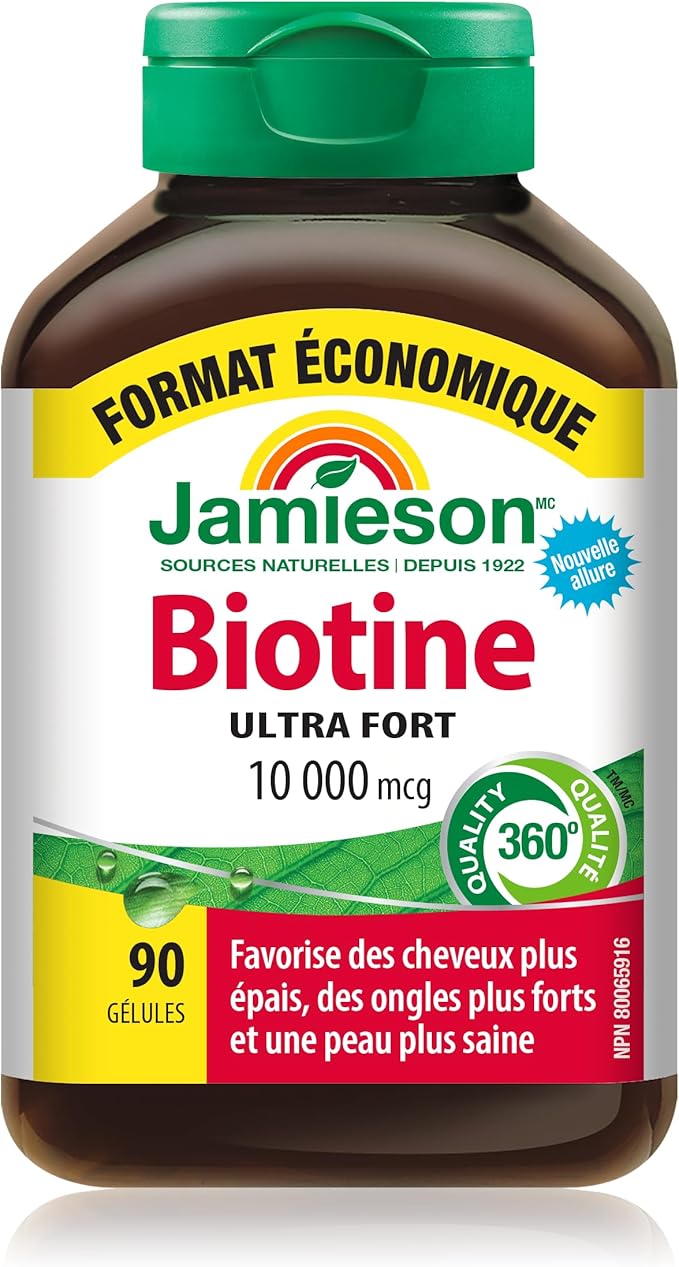 Jamieson Biotin 10000 mcg Value Size 90 Softgels