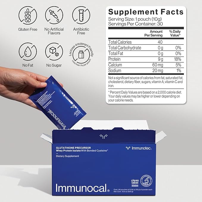 Immunocal Bundle with K-21 - Gluthathione Precursor Whey Protein Isolate &amp Herbal Adaptogen Blend with Rhodiola Rhosea