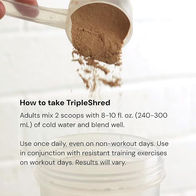 Novex Biotech TripleShred Protein - Pre-Stacked Protein - Increase Energy and Focus - Build Muscle - Chocolate Fudge 20 svgs (Pack of 2)