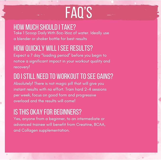 Booty Pump Formula - Pink Lemonade Creatine Blend for Women BCAAs &amp Collagen Muscle Gain &amp Booty Growth Enhancer Grit-Free Formula Creatina Para Mujeres Queratina Para Musculos