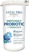 Vital Pro Naturals - Men's Daily Probiotic Plus Prebiotics 30 Capsules