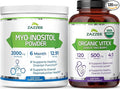 Zazzee Organic Vitex Chasteberry and Myo Inositol Powder | Vitex Berry Extract Plus Myo Inositol Supplement | Female Cycle Support Bundle