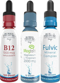 Buried Treasure: B12 Magnesium &amp Fulvic Minerals Liquid Drops Bundle