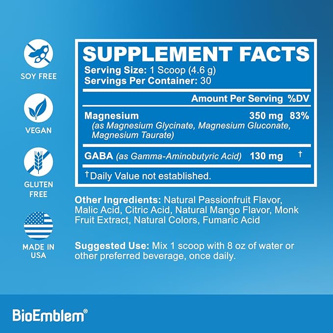 BioEmblem Triple Magnesium Complex Capsule and Powder Drink
