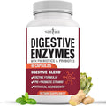 NEW AGE Digestive Enzymes for Gut Health - Probiotic Multi Enzymes with Prebiotics and Probiotics with Lipase for Women and Men for Digestive Health Daily Enzymes for Digestion - 60 Count