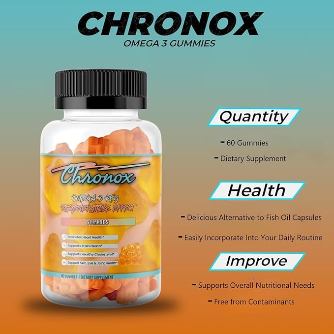 Omega 3 Fish Oil Supplement - Orange Flavor Chewable Fish Oil Gummies with a Soft Texture - Non-GMO Omega 3 Supplement Gummies Make Wellness Simple- Easy-To-Take Fish Oil Gummy You Can Enjoy Every Day