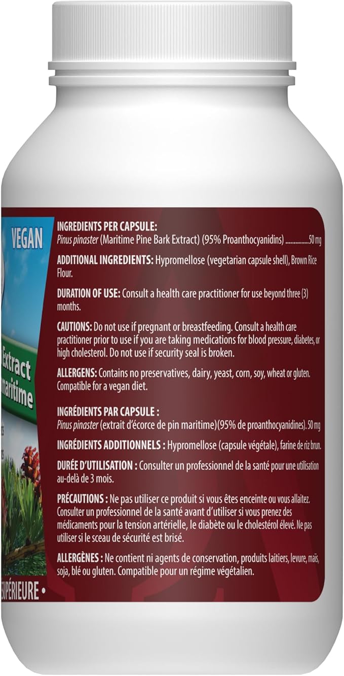 Omega Alpha Maritime Pine Bark Extract Anti Hypertenstion 60 Capsules
