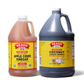 Bragg Organic Apple Cider Vinegar 64oz with the Mother + Bragg Organic Coconut Liquid Aminos Seasoning 128oz
