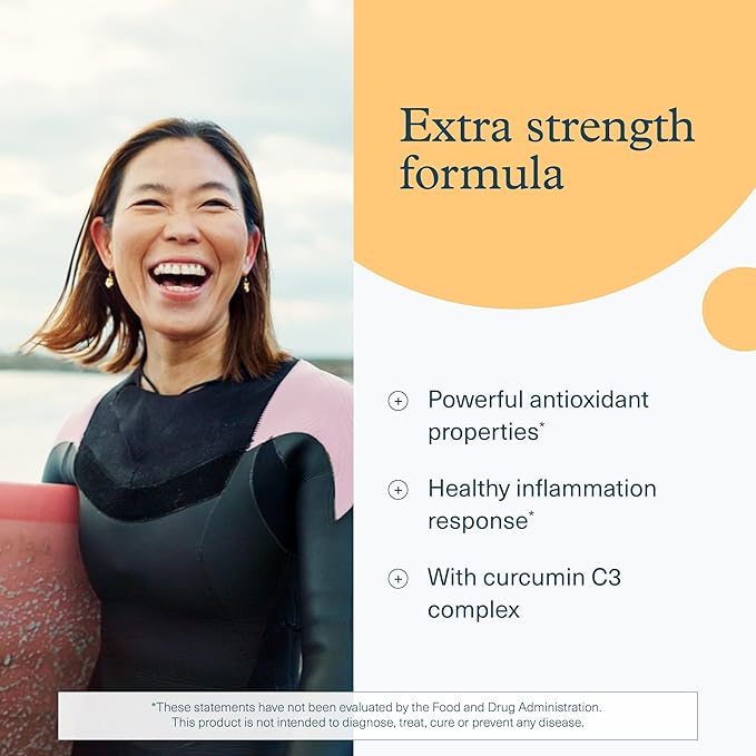 Youtheory Turmeric - 450 mg - with Black Pepper &amp Olive Leaf - Supports Joint &amp Brain Health* - Contains Bioenhancers Curcuminoids &amp Herbal Extracts - 90 Tablets (30 Day Supply)