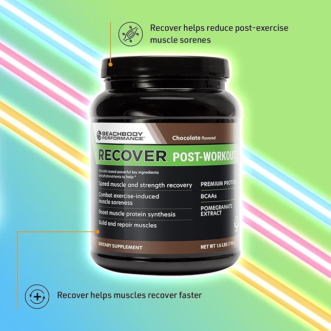 BODi Recover Whey Protein Powder Blend– Post-Workout Chocolate Whey Supplement for Muscle Recovery with 20g Protein BCAAs Pomegranate Extract - Fast Recovery - 18 Serving Packets