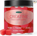 Creatine Monohydrate Gummies – 3600mg Real Creatine Per Serving – Transparent Label Delicious Strawberry Flavor Lab-Tested Strength Supplement