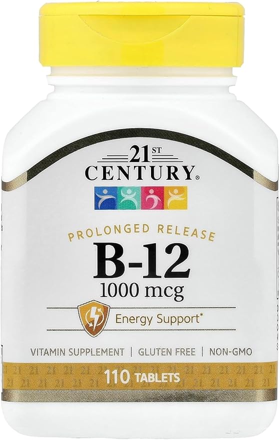 21st Century B-12 1000Mcg Prolonged Release Tablets 110 Count (6 Pack)