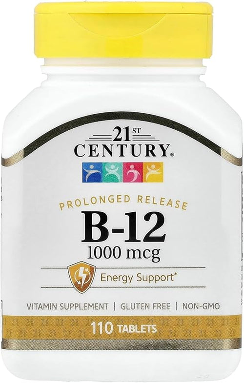 21st Century B-12 1000Mcg Prolonged Release Tablets 110 Count (6 Pack)