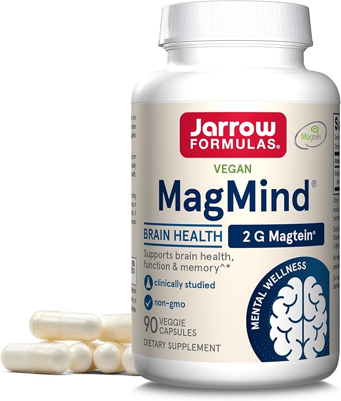 Jarrow Formulas Probiotics 10 Billion CFU and MagMind Brain Health Supplement Bundle