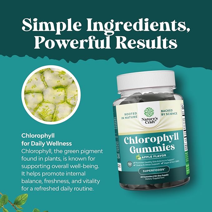 Bundle of Liver Support NAC - N Acetyl Cysteine with Antioxidants Turmeric Choline Dandelion &amp L-Glutathione and Chlorophyll Gummies - Internal Deodorizer for Body Odor Healthy Skin Digestive Supp
