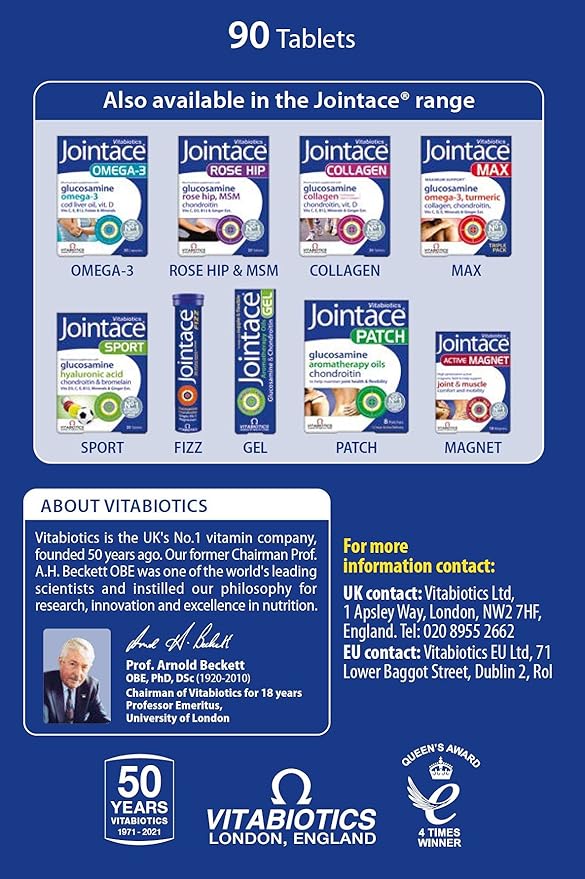 Vitabiotics Jointace Glucosamine and Chondroitin 90 Tablets
