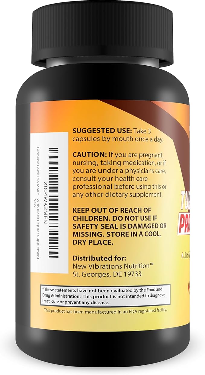 Turmeric Forte Pro Max - Extra Strength Ginger Turmeric with Black Pepper Zinc &amp Vitamin C - Our Best High Absorption Curcumin with Black Pepper - Zinc Vitamin C Curcumin Ginger Supplements