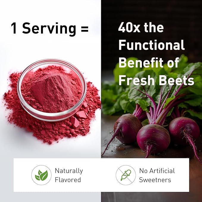 Unleash’d Organic Beet Root Powder 16oz – Raw Non-GMO Superfood Natural Nitric Oxide Booster for Energy Stamina &amp Circulation Support