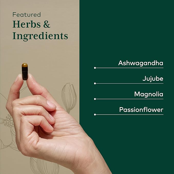 Gaia Herbs PRO Sleep Maintenance - Adrenal Health &amp Sleep Support* - Supplement with Ashwagandha Magnolia Bark &amp Jujube Date - Vegan Gluten-Free - 60 Liquid-Filled Capsules (30 Servings)