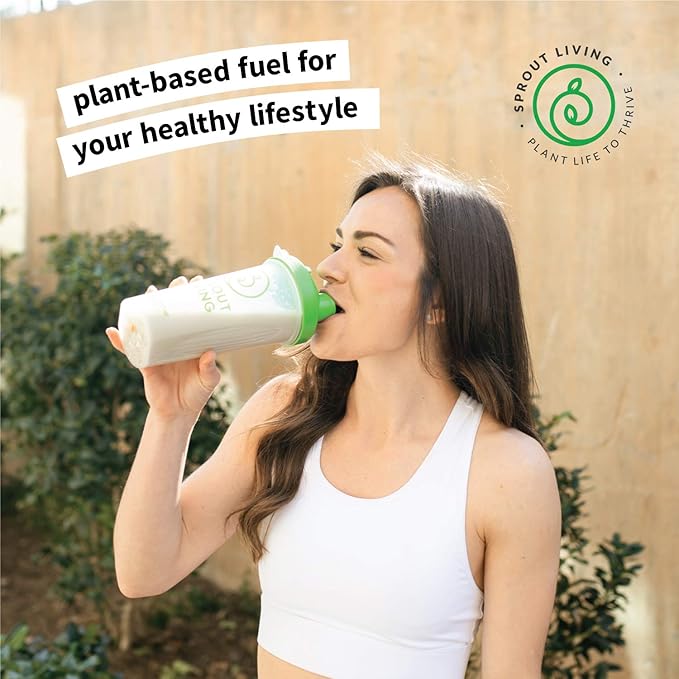 Sprout Living Simple Sunflower Seed Protein Powder 15 Grams Organic Plant Based Protein Powder Without Artificial Sweeteners Non Dairy Non-GMO Vegan Gluten Free Keto Drink Mix (1 Pound)