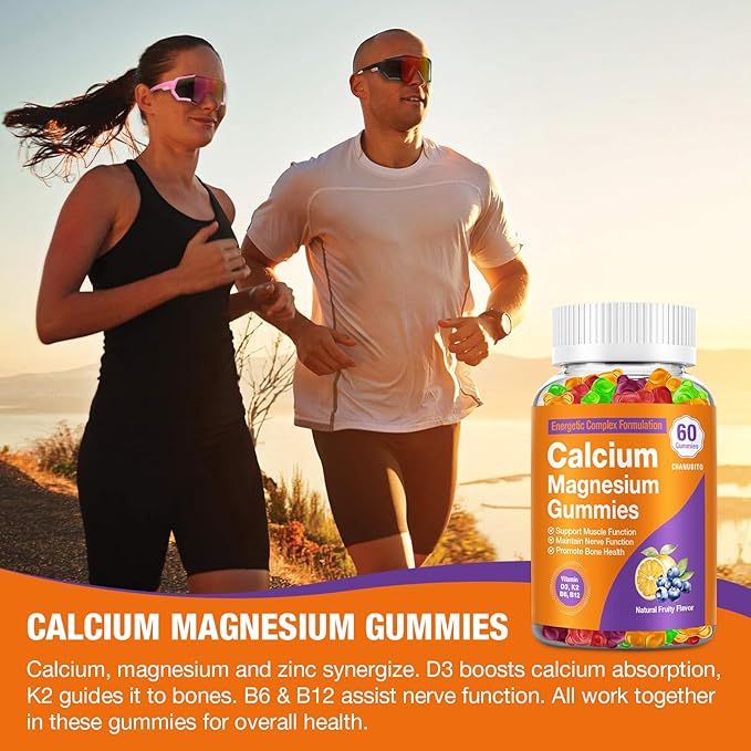 Calcium Citrate with Vitamin D3 K2 1200mg Calcium Gummies with Magnesium Zinc Extra Absorption Calcium Supplements for Women &amp Men Bone Muscle &amp Immune Support Fruit Flavor 120 Chewable G
