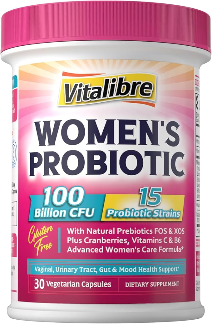 Women's Probiotics 100 Billion CFU 30 Capsules &amp Magnesium Complex Supplement 6 in 1 120 Capsules