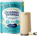 Four Sigmatic Organic Vegan Protein Powder | 18g Plant-Based Protein per Serving | Gluten Free Dairy Free Soy Free Non-GMO with No Filler Ingredients | 21.16oz 15 Servings | Vanilla