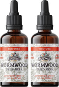 Wormwood Organic Tincture - Natural Intestinal Cleanse and Digestive Cleanse Supplement - Wormwood Herb Extract for Detox - Made in USA - 2 Fl Oz (Wormwood - 2 x 2 Fl Oz)