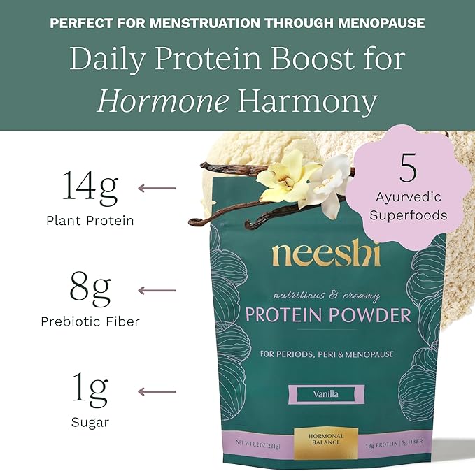 Monthly Hormone Balance Bundle – 2 Nourishing Vanilla Protein Powders + 2 Dark Cacao Ritual Spreads – Plant-Based Vegan Gluten-Free – PMS &amp Menopause Relief with Superfood Nutrition