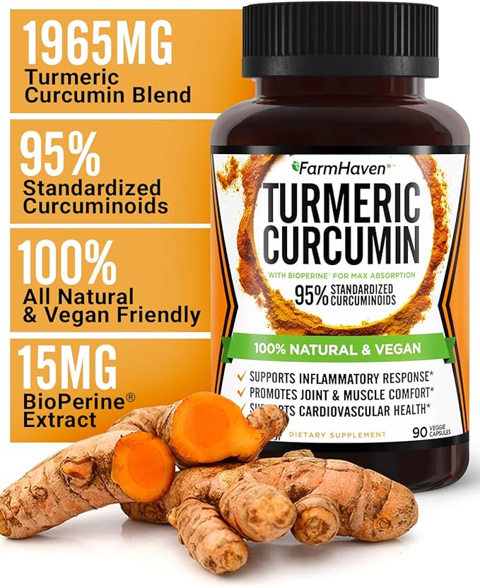 FarmHaven USDA Organic Milk Thistle and Turmeric Curcumin with BioPerine Black Pepper