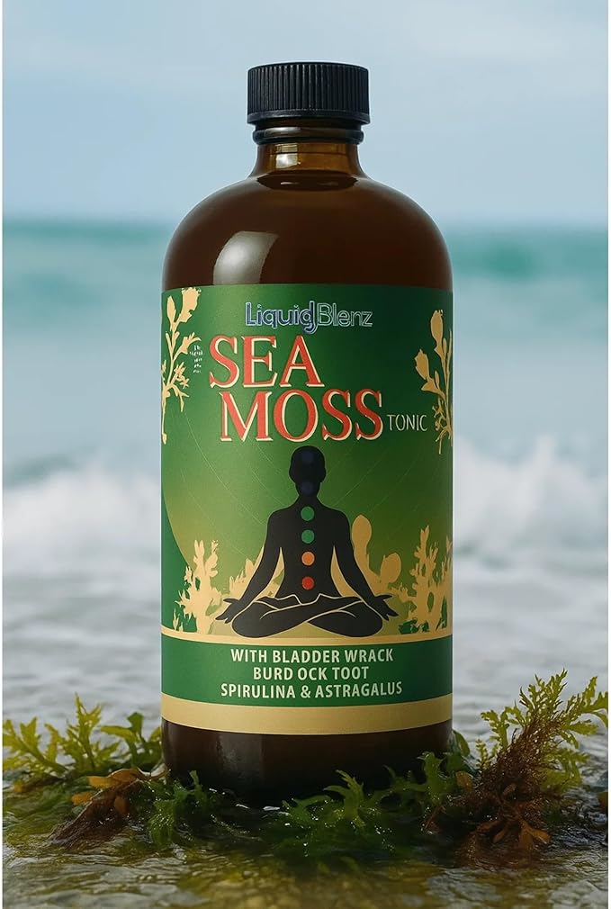 Sea Moss Tonic | Overall Body Enhancement &amp Wellbeing Support | Natural Herbal Supplement | 16 fl oz
