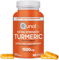 Turmeric Curcumin Capsules Qunol with Ultra High Absorption 1500mg Joint Support Dietary Supplement Extra Strength 90 Vegetarian Capsules
