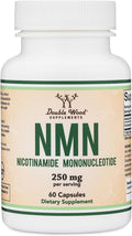 Double Wood Supplements NMN (Nicotinamide Mononucleotide) 250mg 60 Capsules - 30 Servings Gluten Free
