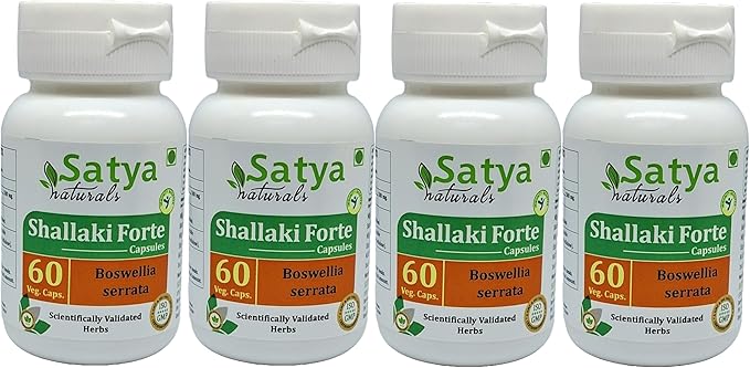 Shallaki (Boswellia Serrata) Forte Capsules 60 Count (Pack of 4)