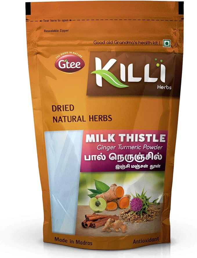 KILLI Milk Thistle Ginger Turmeric Cinnamon Amla Powder 100g (Pack of 2)