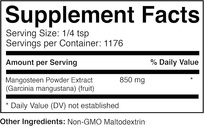 Prescribed For Life Mangosteen Powder 4:1 | Mangosteen Fruit Powder for Immune Support | Natural Superfruit | Vegan Gluten Free Non GMO | Garcinia mangostana (1 kg / 2.2 lb)