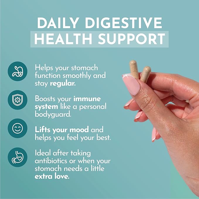 VITASEI Happy Flora Probiotic Supplement 170 Billion CFU for a Healthy Gut Health with enzymes for Digestion probiotics for Women and Men 1 Bottle - 60 Capsules